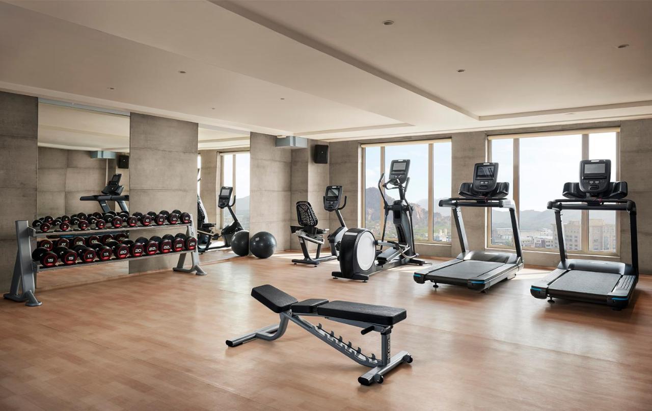 Hyatt Place Jaipur Malviya Nagar Екстер'єр фото A gym in a hotel